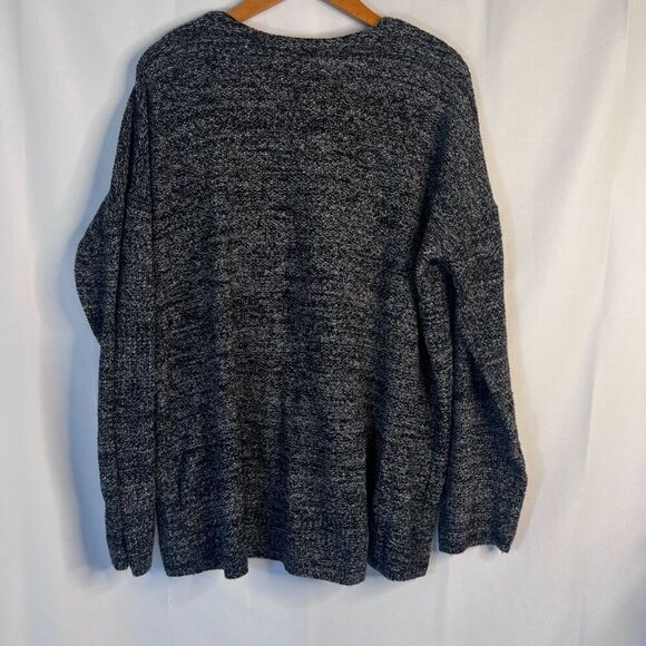 H&M Conscious Vneck Long Sleeve Slouchy Pullover Knit Sweater Size Large - Picture 2 of 8